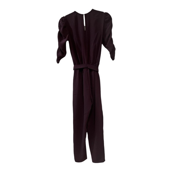 Amanda Uprichard The Annika Jumpsuit elegant burgundy NWOT - Picture 5 of 15